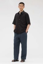 【マーガレット ハウエル/MARGARET HOWELL / MEN】のYARN DYED LINEN PLAINWEAVE TROUSERS ブルー|ID: prp329100004938777 ipo3291000000037059978