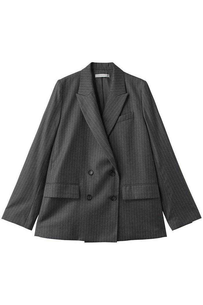 【コルピエロ/Col Pierrot】のストライプマスキュリンジャケット インテリア・キッズ・メンズ・レディースファッション・服の通販 founy(ファニー) https://founy.com/ ファッション Fashion レディースファッション Fashion for Women アウター Coat / Outerwear Collection レディースジャケット・軽アウター Jackets ジャケット Jacket, Outerwear ストライプ Stripe, Striped Pattern デニム Denim, Jeans Material バランス Balance, Style Balance ビジネス 仕事 通勤 Business / Work / Commuting ボトム Bottoms, Lower Wear 新作・新入荷 New Arrivals / New In |ID: prp329100004941533 ipo3291000000037087298