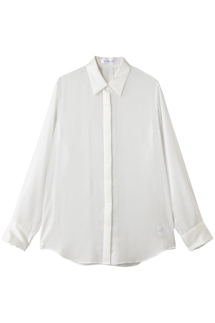 【コルピエロ/Col Pierrot】のシアーストライプブラウス インテリア・キッズ・メンズ・レディースファッション・服の通販 founy(ファウニー) https://founy.com/ ファッション Fashion レディースファッション Fashion for Women トップス・カットソー Cut & Sew Tops シャツ・ブラウス・オフィスカジュアル Elegant Blouses & Button-Ups オケージョン Occasion Wear ストライプ Stripe, Striped Pattern スリーブ Sleeve, Long Sleeve / Short Sleeve ロング Long, Long-Length エレガント 上品 Elegant 夏 Summer 新作・新入荷 New Arrivals / New In 春 Spring S/S・春夏 SS, Spring/Summer, Warm Season |ID: prp329100004941543 ipo3291000000037087363