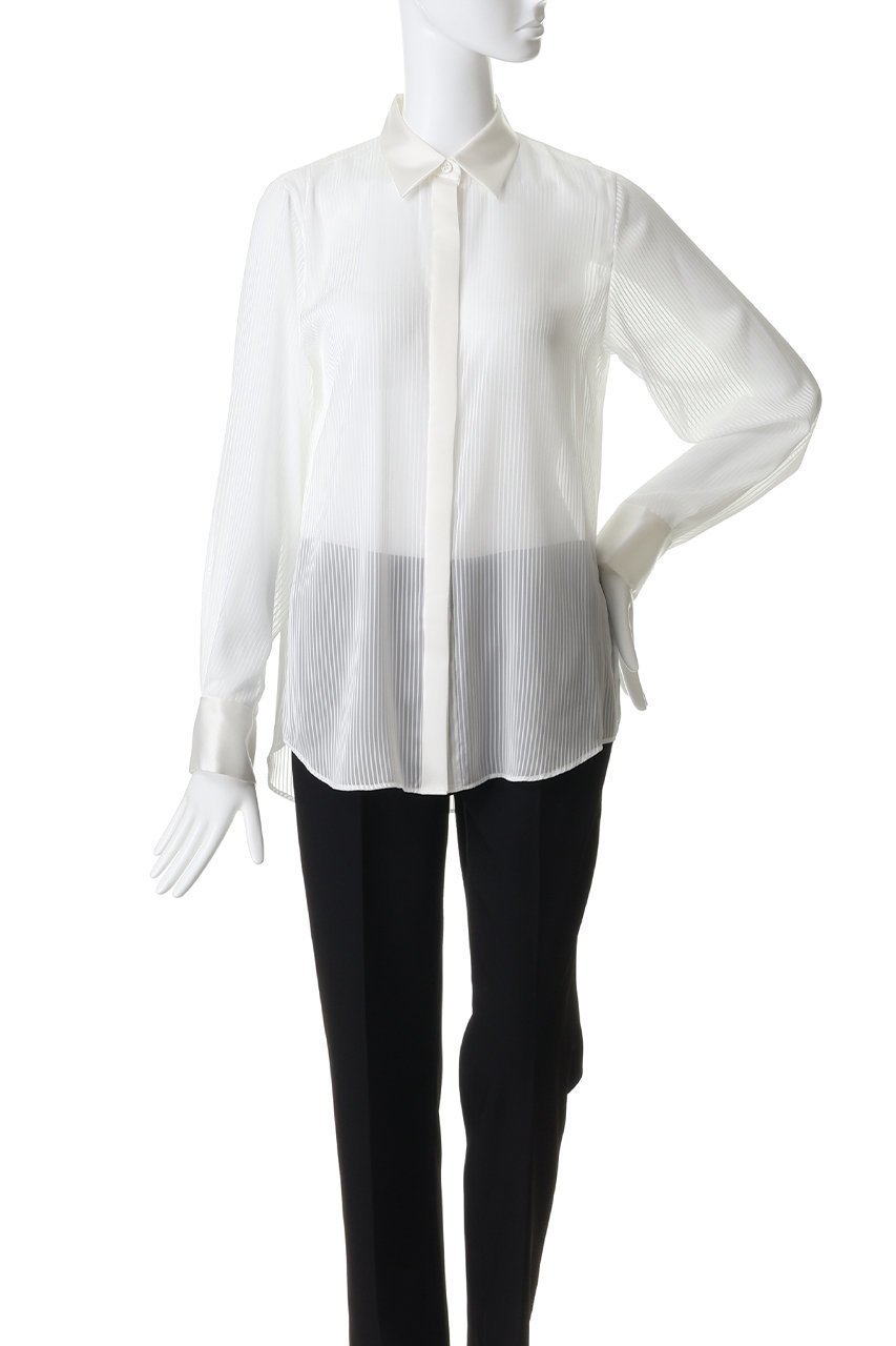 【コルピエロ/Col Pierrot】のシアーストライプブラウス 人気、トレンドファッション・服の通販 founy(ファニー) 　ファッション　Fashion　レディースファッション　Fashion for Women　トップス・カットソー　Cut & Sew Tops　シャツ・ブラウス・オフィスカジュアル　Elegant Blouses & Button-Ups　オケージョン　Occasion Wear　ストライプ　Stripe, Striped Pattern　スリーブ　Sleeve, Long Sleeve / Short Sleeve　ロング　Long, Long-Length　エレガント 上品　Elegant　夏　Summer　新作・新入荷　New Arrivals / New In　春　Spring　S/S・春夏　SS, Spring/Summer, Warm Season　other-2|ID: prp329100004941543 ipo3291000000037087365