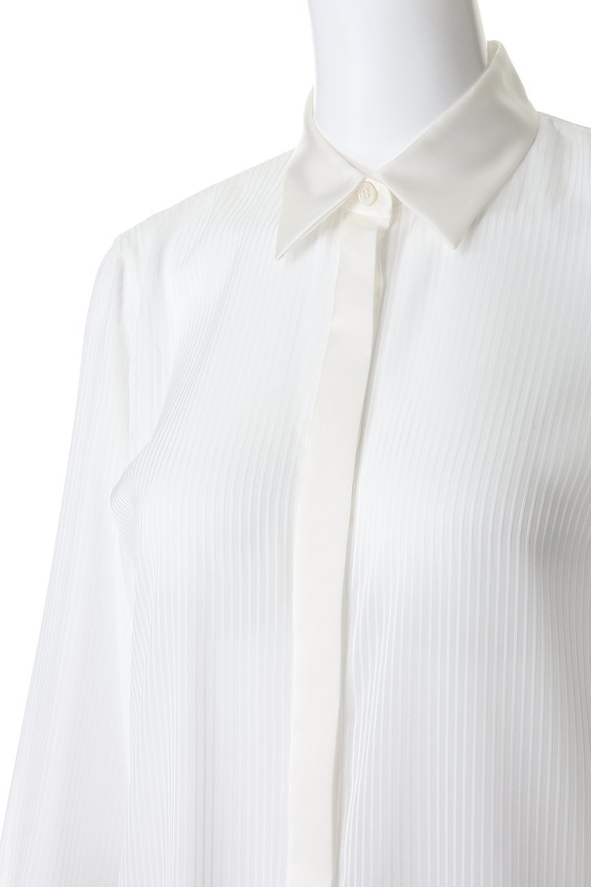 【コルピエロ/Col Pierrot】のシアーストライプブラウス 人気、トレンドファッション・服の通販 founy(ファニー) 　ファッション　Fashion　レディースファッション　Fashion for Women　トップス・カットソー　Cut & Sew Tops　シャツ・ブラウス・オフィスカジュアル　Elegant Blouses & Button-Ups　オケージョン　Occasion Wear　ストライプ　Stripe, Striped Pattern　スリーブ　Sleeve, Long Sleeve / Short Sleeve　ロング　Long, Long-Length　エレガント 上品　Elegant　夏　Summer　新作・新入荷　New Arrivals / New In　春　Spring　S/S・春夏　SS, Spring/Summer, Warm Season　other-5|ID: prp329100004941543 ipo3291000000037087368