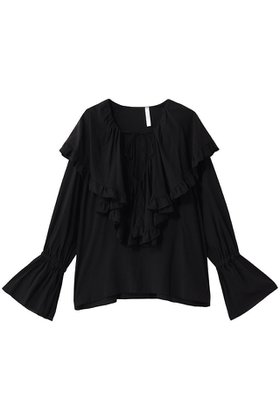 【コルピエロ/Col Pierrot】のフリルカラーブラウス 人気、トレンドファッション・服の通販 founy(ファニー) ファッション Fashion レディースファッション Fashion for Women トップス・カットソー Cut & Sew Tops シャツ・ブラウス・オフィスカジュアル Elegant Blouses & Button-Ups カフス Cuff Design スリーブ Sleeve, Long Sleeve / Short Sleeve デコルテ Décolleté, Neckline フリル Frill, Ruffle ロング Long, Long-Length 新作・新入荷 New Arrivals / New In |ID:prp329100004941544