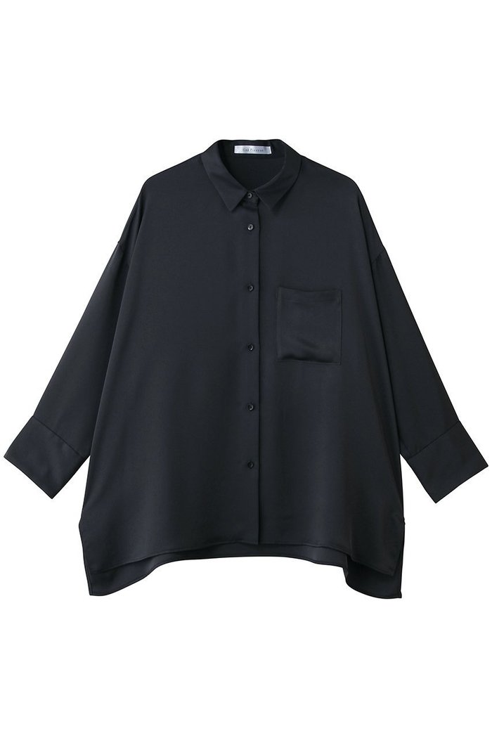 【コルピエロ/Col Pierrot】のサテン七分袖ブラウス インテリア・キッズ・メンズ・レディースファッション・服の通販 founy(ファウニー) https://founy.com/ ファッション Fashion レディースファッション Fashion for Women トップス・カットソー Cut & Sew Tops シャツ・ブラウス・オフィスカジュアル Elegant Blouses & Button-Ups サテン Satin, Glossy Fabric スリーブ Sleeve, Long Sleeve / Short Sleeve バランス Balance, Style Balance ボトム Bottoms, Lower Wear マニッシュ Mannish, Boyish マーメイド Mermaid, Fishtail Silhouette ラグジュアリー Luxury, Elegant ロング Long, Long-Length ワイド Wide, Wide Fit 新作・新入荷 New Arrivals / New In |ID: prp329100004941545 ipo3291000000037087375