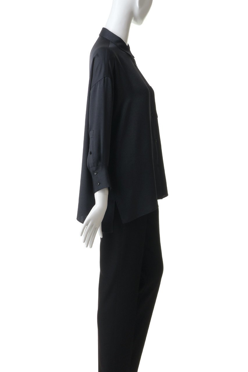 【コルピエロ/Col Pierrot】のサテン七分袖ブラウス 人気、トレンドファッション・服の通販 founy(ファニー) 　ファッション　Fashion　レディースファッション　Fashion for Women　トップス・カットソー　Cut & Sew Tops　シャツ・ブラウス・オフィスカジュアル　Elegant Blouses & Button-Ups　サテン　Satin, Glossy Fabric　スリーブ　Sleeve, Long Sleeve / Short Sleeve　バランス　Balance, Style Balance　ボトム　Bottoms, Lower Wear　マニッシュ　Mannish, Boyish　マーメイド　Mermaid, Fishtail Silhouette　ラグジュアリー　Luxury, Elegant　ロング　Long, Long-Length　ワイド　Wide, Wide Fit　新作・新入荷　New Arrivals / New In　other-3|ID: prp329100004941545 ipo3291000000037087378