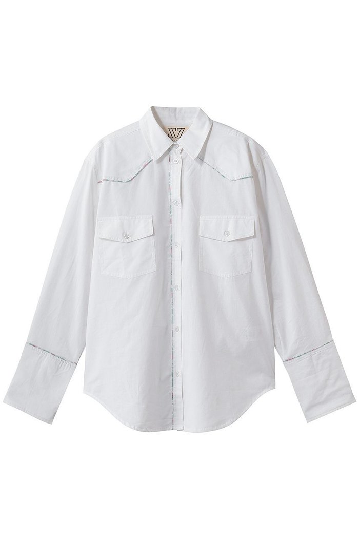 【エスゼット ブロックプリント/SZ Blockprints】のWESTERN SHIRT BLUEBERRY オーバーシャツ インテリア・キッズ・メンズ・レディースファッション・服の通販 founy(ファウニー) https://founy.com/ ファッション Fashion レディースファッション Fashion for Women トップス・カットソー Cut & Sew Tops シャツ・ブラウス・オフィスカジュアル Elegant Blouses & Button-Ups ウエスタン Western Style スリーブ Sleeve, Long Sleeve / Short Sleeve フラップ Flap, Flap Pocket ポケット Pocket, Pocket Detail マニッシュ Mannish, Boyish モダン Modern, Contemporary ヨーク Yoke, Yoke Design ロング Long, Long-Length 新作・新入荷 New Arrivals / New In |ID: prp329100004941550 ipo3291000000037087403