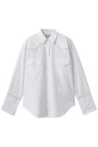 【エスゼット ブロックプリント/SZ Blockprints】のWESTERN SHIRT BLUEBERRY オーバーシャツ 人気、トレンドファッション・服の通販 founy(ファニー) ファッション Fashion レディースファッション Fashion for Women トップス・カットソー Cut & Sew Tops シャツ・ブラウス・オフィスカジュアル Elegant Blouses & Button-Ups ウエスタン Western Style スリーブ Sleeve, Long Sleeve / Short Sleeve フラップ Flap, Flap Pocket ポケット Pocket, Pocket Detail マニッシュ Mannish, Boyish モダン Modern, Contemporary ヨーク Yoke, Yoke Design ロング Long, Long-Length 新作・新入荷 New Arrivals / New In thumbnail ホワイト|ID: prp329100004941550 ipo3291000000037087404