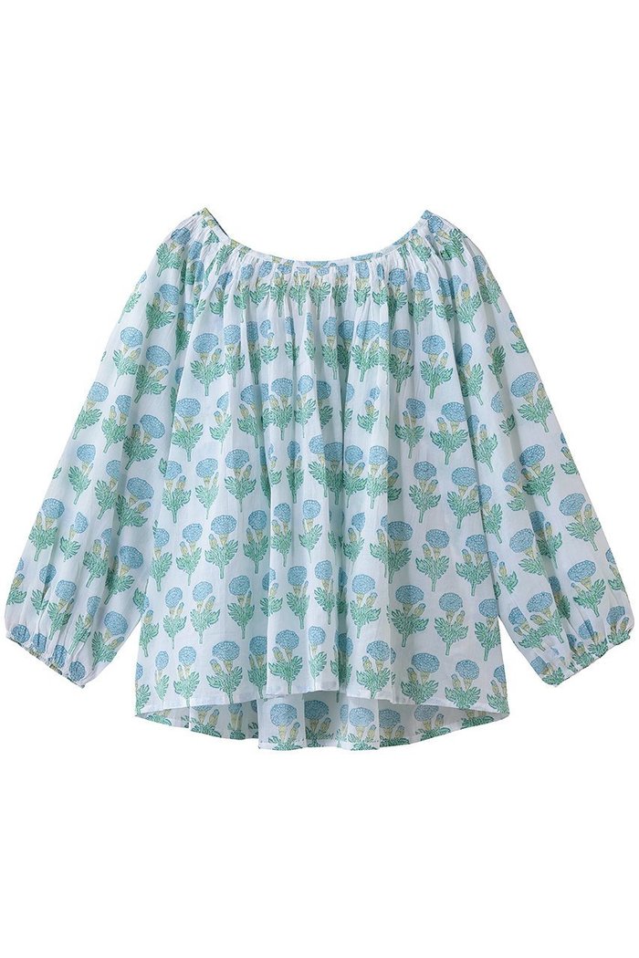 【エスゼット ブロックプリント/SZ Blockprints】のAARTY TOP FLEUR ブラウス インテリア・キッズ・メンズ・レディースファッション・服の通販 founy(ファウニー) https://founy.com/ ファッション Fashion レディースファッション Fashion for Women トップス・カットソー Cut & Sew Tops シャツ・ブラウス・オフィスカジュアル Elegant Blouses & Button-Ups エアリー Airy Texture スリーブ Sleeve, Long Sleeve / Short Sleeve デコルテ Décolleté, Neckline トレンド Trend, Trending Now リラックス Relax, Relaxed Fit ロング Long, Long-Length 夏 Summer 新作・新入荷 New Arrivals / New In |ID: prp329100004941551 ipo3291000000037087409