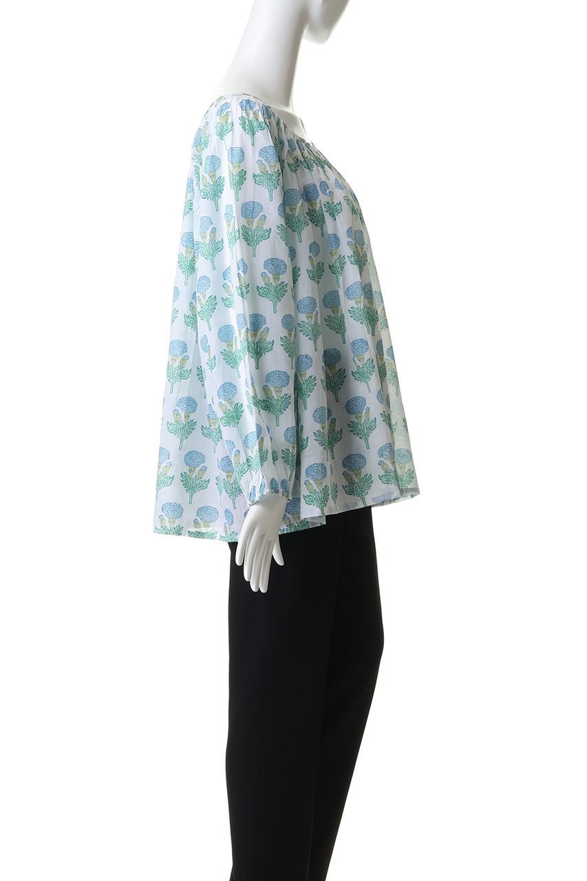 【エスゼット ブロックプリント/SZ Blockprints】のAARTY TOP FLEUR ブラウス 人気、トレンドファッション・服の通販 founy(ファニー) 　ファッション　Fashion　レディースファッション　Fashion for Women　トップス・カットソー　Cut & Sew Tops　シャツ・ブラウス・オフィスカジュアル　Elegant Blouses & Button-Ups　エアリー　Airy Texture　スリーブ　Sleeve, Long Sleeve / Short Sleeve　デコルテ　Décolleté, Neckline　トレンド　Trend, Trending Now　リラックス　Relax, Relaxed Fit　ロング　Long, Long-Length　夏　Summer　新作・新入荷　New Arrivals / New In　other-3|ID: prp329100004941551 ipo3291000000037087412