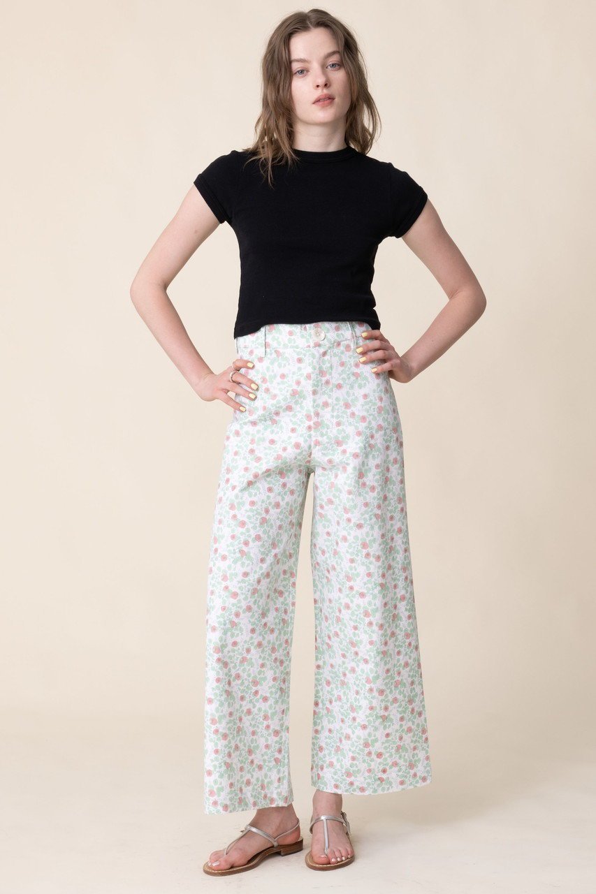 【エスゼット ブロックプリント/SZ Blockprints】のDISCO PANTS BLUEBERRY ワイドパンツ 人気、トレンドファッション・服の通販 founy(ファニー) 　ファッション　Fashion　レディースファッション　Fashion for Women　パンツ　Pants & Trousers　プリント　Print, Printed Pattern　モチーフ　Motif, Design Theme　リブニット　Rib Knit, Ribbed Knit　ワイド　Wide, Wide Fit　新作・新入荷　New Arrivals / New In　other-6|ID: prp329100004941552 ipo3291000000037087421