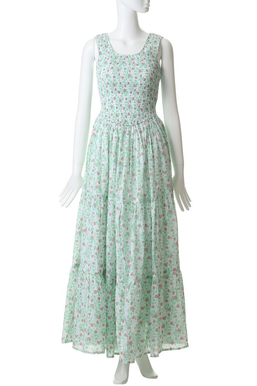 【エスゼット ブロックプリント/SZ Blockprints】のCECILIA DRESS BLUEBERRY シャーリングドレス 人気、トレンドファッション・服の通販 founy(ファニー) 　ファッション　Fashion　レディースファッション　Fashion for Women　ワンピース　Dresses　フォーマル・パーティードレス・結婚式用ドレス　Elegant & Casual Dresses　チュニック　Tunic Tops & Dresses　コンパクト　Compact, Small Size　シャーリング　Shirring, Ruched　チュニック　Tunic, Long Top　ドレス　Dress, One-Piece　ロング　Long, Long-Length　夏　Summer　新作・新入荷　New Arrivals / New In　other-2|ID: prp329100004941553 ipo3291000000037087426