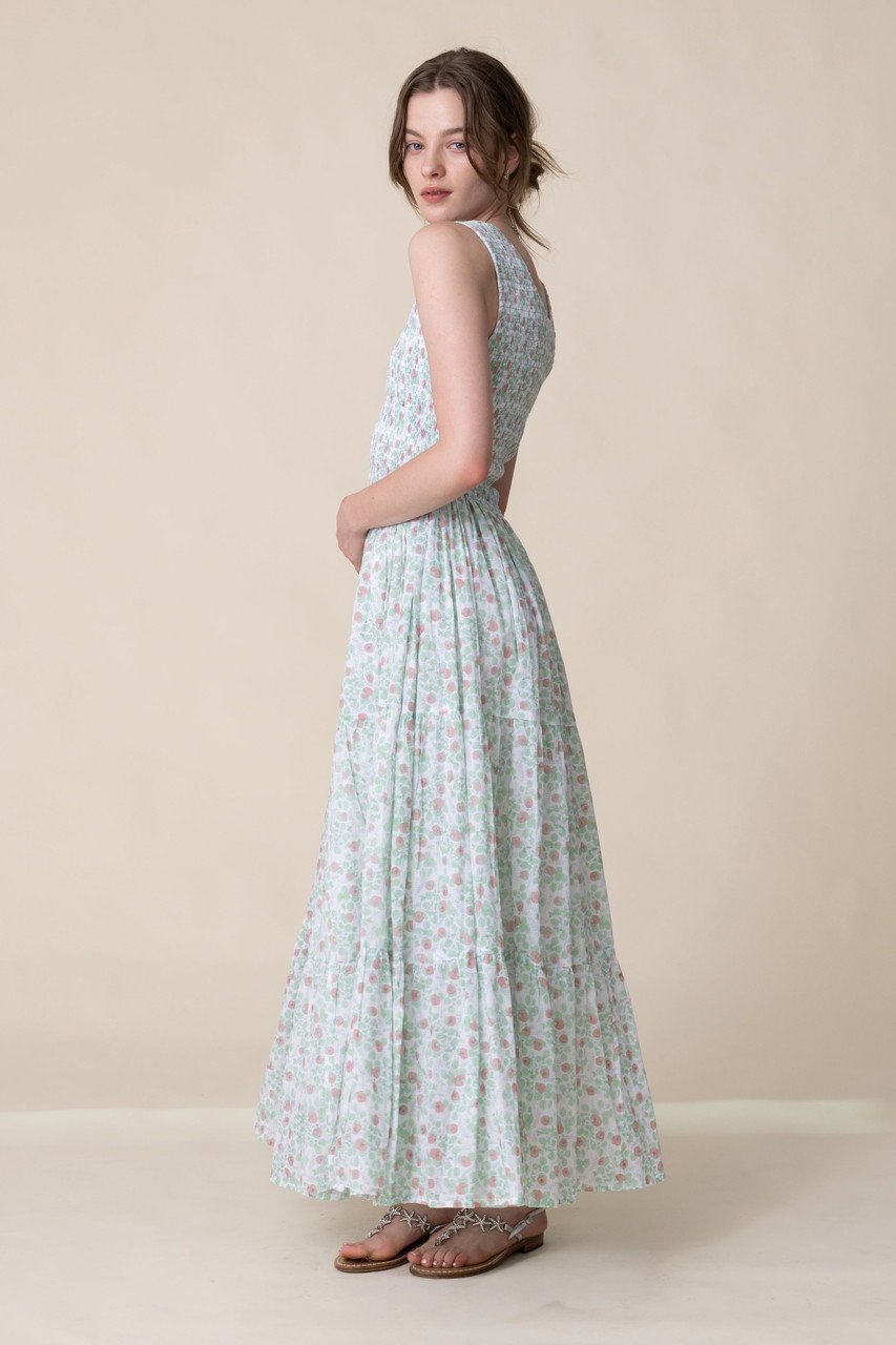 【エスゼット ブロックプリント/SZ Blockprints】のCECILIA DRESS BLUEBERRY シャーリングドレス 人気、トレンドファッション・服の通販 founy(ファニー) 　ファッション　Fashion　レディースファッション　Fashion for Women　ワンピース　Dresses　フォーマル・パーティードレス・結婚式用ドレス　Elegant & Casual Dresses　チュニック　Tunic Tops & Dresses　コンパクト　Compact, Small Size　シャーリング　Shirring, Ruched　チュニック　Tunic, Long Top　ドレス　Dress, One-Piece　ロング　Long, Long-Length　夏　Summer　新作・新入荷　New Arrivals / New In　other-7|ID: prp329100004941553 ipo3291000000037087431