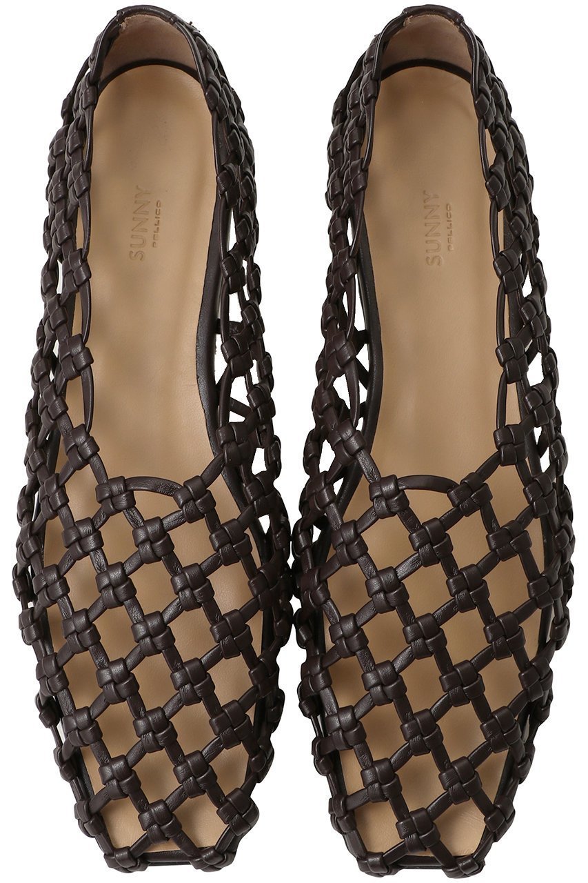 【ペリーコ/PELLICO】の【ELLE SHOP限定】【PELLICO SUNNY】メッシュフラットシューズ インテリア・キッズ・メンズ・レディースファッション・服の通販 founy(ファニー) 　ファッション　Fashion　レディースファッション　Fashion for Women　シューズ　Shoes, Footwear　フラット　Flat, Flat Shoes　メッシュ　Mesh, Net Fabric　夏　Summer　新作・新入荷　New Arrivals / New In　旅行　Travel　ダークブラウン|ID: prp329100004941557 ipo3291000000037087453