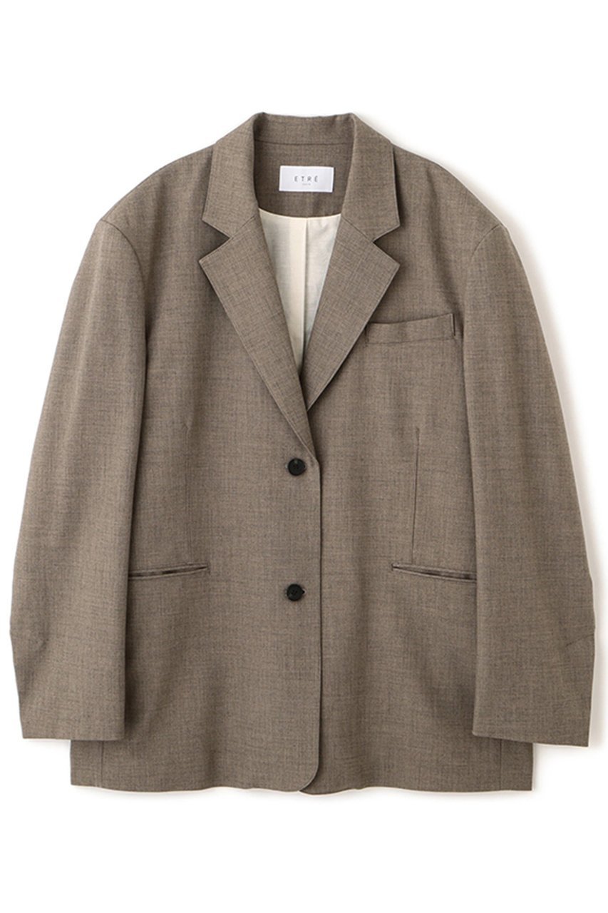 【エトレトウキョウ/ETRE TOKYO】のサイドベンツテーラードジャケット 人気、トレンドファッション・服の通販 founy(ファニー) 　ファッション　Fashion　レディースファッション　Fashion for Women　アウター　Coat / Outerwear Collection　レディースジャケット・軽アウター　Jackets　テーラードジャケット / 通勤・きれいめスタイル　Tailored Jackets & Blazers　インナー　Innerwear　春　Spring　キャミ　Camisole, Cami Top　ジャケット　Jacket, Outerwear　タンク　Tank Top, Sleeveless Top　テーラード　Tailored, Tailored Fit　バランス　Balance, Style Balance　パターン　Pattern, Design Print　ファブリック　Fabric, Textile　フェミニン　Feminine, Girly　ボトム　Bottoms, Lower Wear　ワイド　Wide, Wide Fit　夏　Summer　新作・新入荷　New Arrivals / New In　other-7|ID: prp329100004941566 ipo3291000000037087539