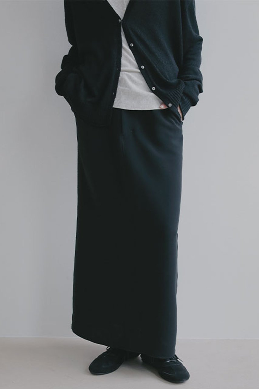 【エトレトウキョウ/ETRE TOKYO】のダブルフェイスIラインスカート インテリア・キッズ・メンズ・レディースファッション・服の通販 founy(ファニー) 　ファッション　Fashion　レディースファッション　Fashion for Women　スカート　Skirts　ロングスカート　Long Skirts / Maxi & Midi Skirts　カットソー　Cut and Sewn Top　シンプル　Simple, Minimal　ジャケット　Jacket, Outerwear　タンク　Tank Top, Sleeveless Top　ダブル　Double, Double-Breasted　フェイス　Face, Facial Design　フロント　Front, Front Design　ループ　Loop, Loop Knit　ロング　Long, Long-Length　エレガント 上品　Elegant　新作・新入荷　New Arrivals / New In　ブラック|ID: prp329100004941568 ipo3291000000037087552