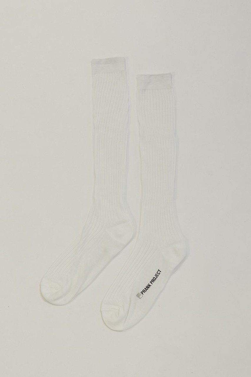 【プランク プロジェクト/PRANK PROJECT】のシアーリブロングソックス インテリア・キッズ・メンズ・レディースファッション・服の通販 founy(ファニー) 　ファッション　Fashion　レディースファッション　Fashion for Women　ソックス&靴下　Socks & Hosiery　レッグウェア・ストッキング　Legwear & Hosiery　おすすめ　Recommended / Our Picks　シアー　Sheer, See-Through　ストラップサンダル　Strappy Sandals, Strap Sandals　ソックス　Socks, Hosiery　ハーフ　Half, Half-Length　ミドル　Middle Length, Mid Height　今季　This Season, Current Season　再入荷　Restock / Back in Stock　WHT(ホワイト)|ID: prp329100004941575 ipo3291000000037087621