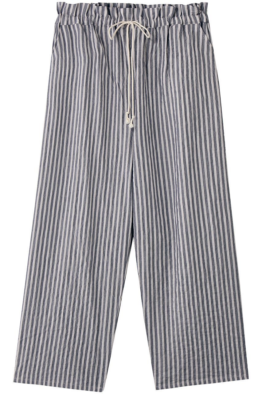 【キッドブルー/KID BLUE】のシャーリングシャンブレーツイルボトム インテリア・キッズ・メンズ・レディースファッション・服の通販 founy(ファニー) 　ファッション　Fashion　レディースファッション　Fashion for Women　ストレート　Straight, Straight Cut　パジャマ　Pajamas, Sleepwear　ボトム　Bottoms, Lower Wear　リラックス　Relax, Relaxed Fit　ワイド　Wide, Wide Fit　エレガント 上品　Elegant　新作・新入荷　New Arrivals / New In　アイボリー|ID: prp329100004941578 ipo3291000000037087636