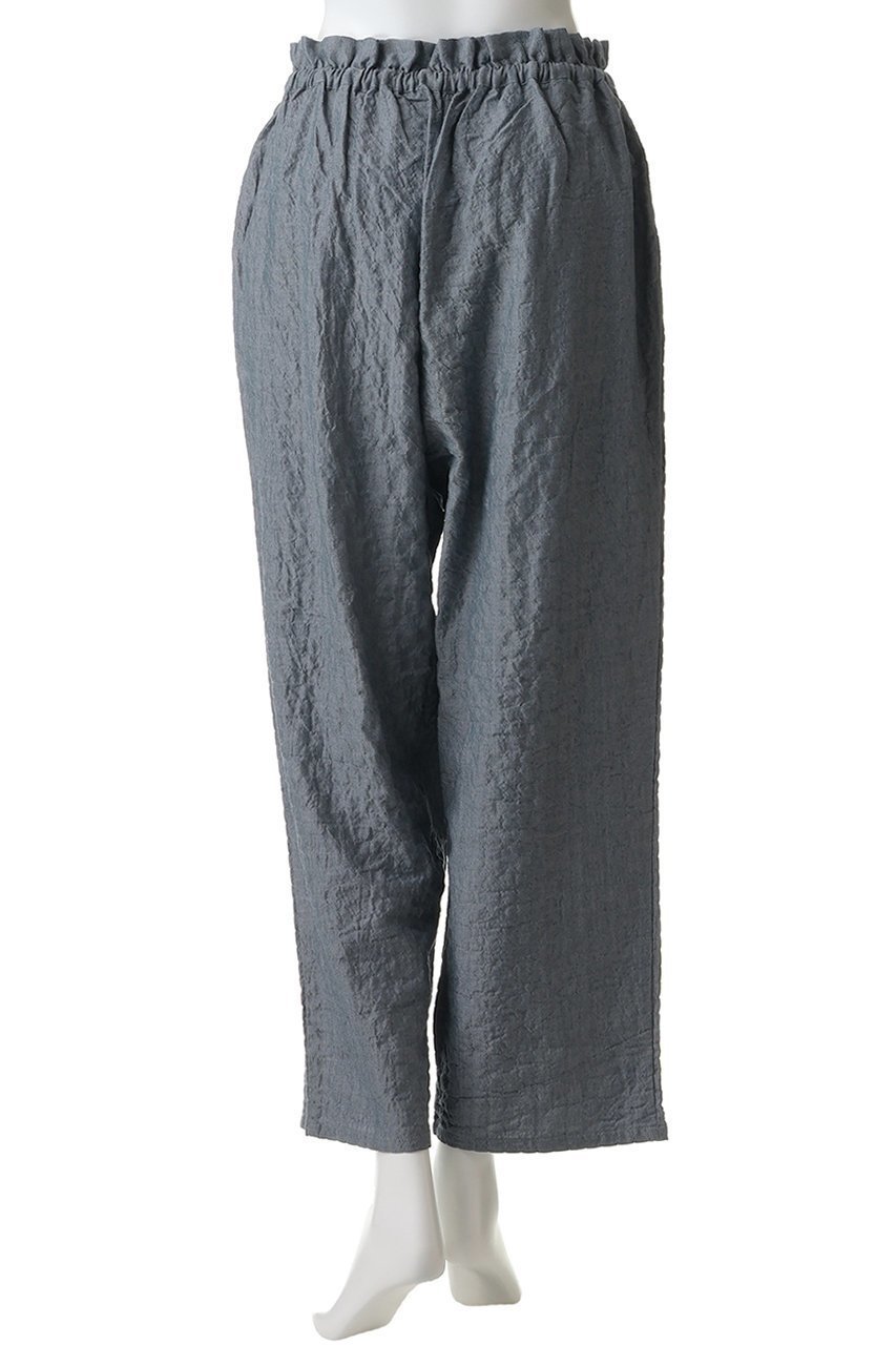 【キッドブルー/KID BLUE】のシャーリングシャンブレーツイルボトム 人気、トレンドファッション・服の通販 founy(ファニー) 　ファッション　Fashion　レディースファッション　Fashion for Women　ストレート　Straight, Straight Cut　パジャマ　Pajamas, Sleepwear　ボトム　Bottoms, Lower Wear　リラックス　Relax, Relaxed Fit　ワイド　Wide, Wide Fit　エレガント 上品　Elegant　新作・新入荷　New Arrivals / New In　other-4|ID: prp329100004941578 ipo3291000000037087640