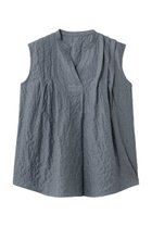 【キッドブルー/KID BLUE】のシャーリングシャンブレーツイルトップス ネイビー|ID: prp329100004941580 ipo3291000000037087651