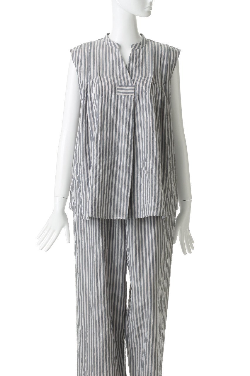 【キッドブルー/KID BLUE】のシャーリングシャンブレーツイルトップス 人気、トレンドファッション・服の通販 founy(ファニー) 　ファッション　Fashion　レディースファッション　Fashion for Women　トップス・カットソー　Cut & Sew Tops　パジャマ　Pajamas, Sleepwear　リラックス　Relax, Relaxed Fit　新作・新入荷　New Arrivals / New In　旅行　Travel　other-2|ID: prp329100004941580 ipo3291000000037087652