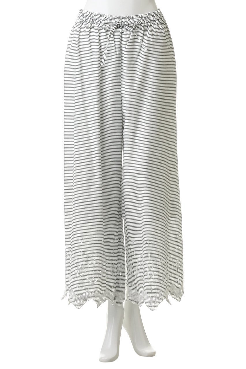 【キッドブルー/KID BLUE】の26スラブエンブボトム 人気、トレンドファッション・服の通販 founy(ファニー) 　ファッション　Fashion　レディースファッション　Fashion for Women　おすすめ　Recommended / Our Picks　お家時間・ステイホーム　Stay Home / At Home　エンブロイダリー　Embroidery Design　ストレート　Straight, Straight Cut　パジャマ　Pajamas, Sleepwear　フェミニン　Feminine, Girly　ボトム　Bottoms, Lower Wear　夏　Summer　定番　Standard, Basic Item　新作・新入荷　New Arrivals / New In　other-2|ID: prp329100004941582 ipo3291000000037087667