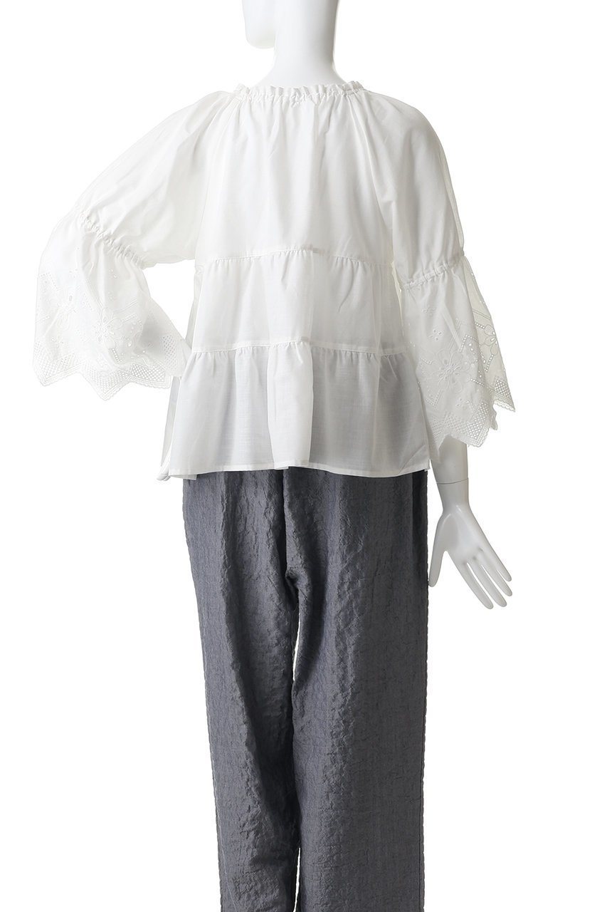 【キッドブルー/KID BLUE】の26スラブエンブトップス 人気、トレンドファッション・服の通販 founy(ファニー) 　ファッション　Fashion　レディースファッション　Fashion for Women　トップス・カットソー　Cut & Sew Tops　スリーブ　Sleeve, Long Sleeve / Short Sleeve　パジャマ　Pajamas, Sleepwear　リゾート　Resort, Vacation Style　レース　Lace, Lace Fabric　エレガント 上品　Elegant　新作・新入荷　New Arrivals / New In　other-4|ID: prp329100004941583 ipo3291000000037087676