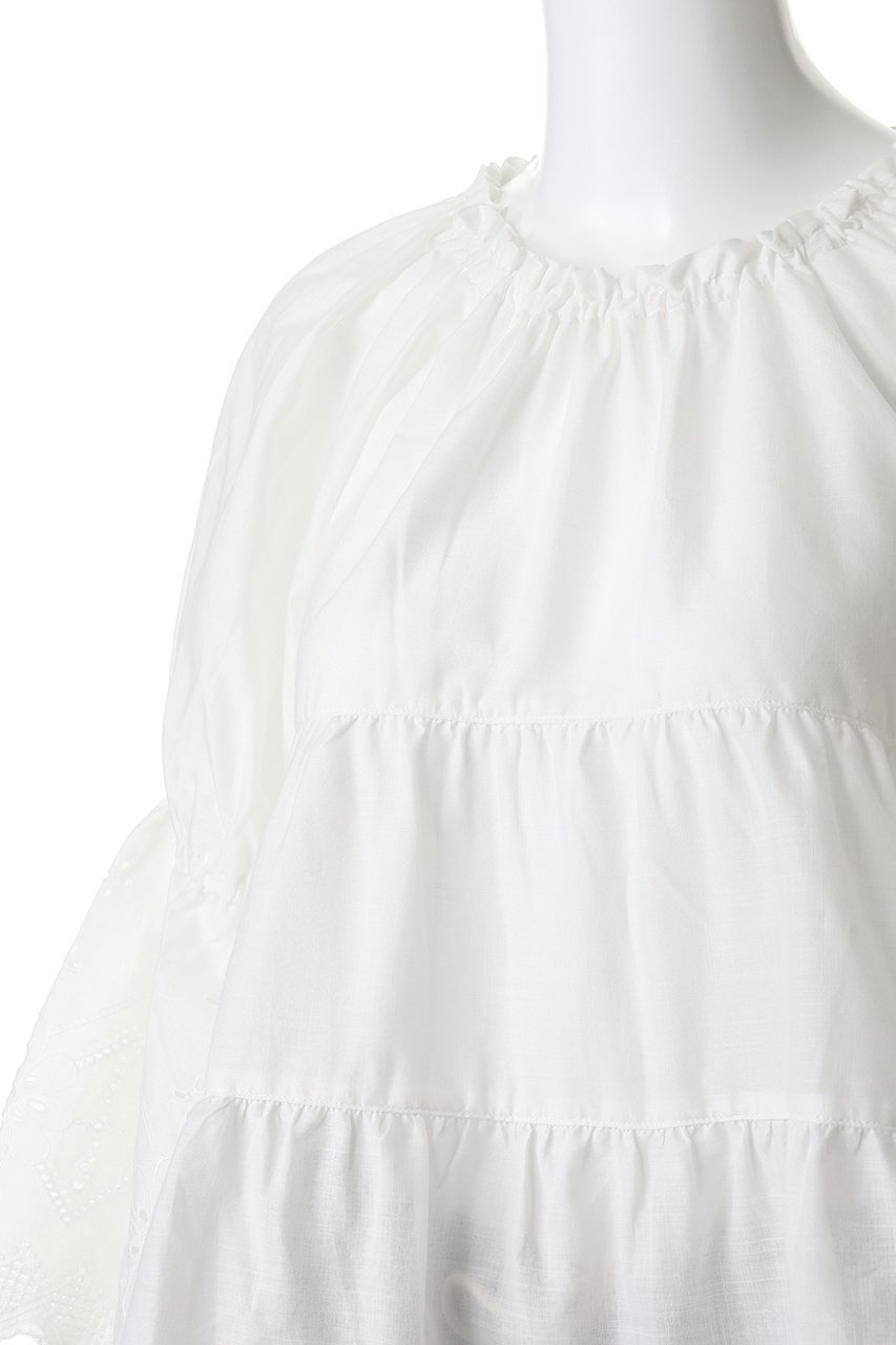 【キッドブルー/KID BLUE】の26スラブエンブトップス 人気、トレンドファッション・服の通販 founy(ファニー) 　ファッション　Fashion　レディースファッション　Fashion for Women　トップス・カットソー　Cut & Sew Tops　スリーブ　Sleeve, Long Sleeve / Short Sleeve　パジャマ　Pajamas, Sleepwear　リゾート　Resort, Vacation Style　レース　Lace, Lace Fabric　エレガント 上品　Elegant　新作・新入荷　New Arrivals / New In　other-5|ID: prp329100004941583 ipo3291000000037087677