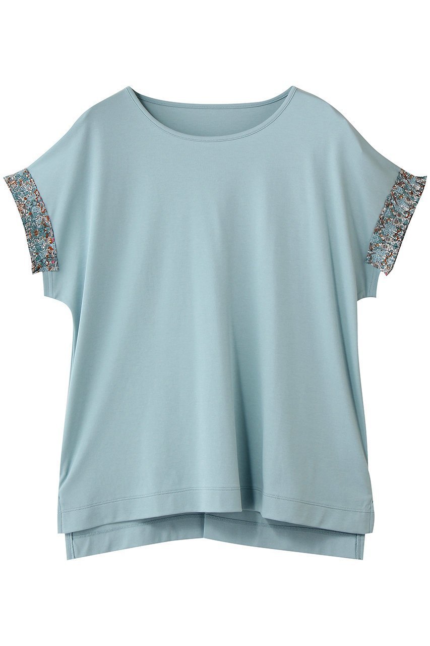 【キッドブルー/KID BLUE】の26サマーTシャツトップス インテリア・キッズ・メンズ・レディースファッション・服の通販 founy(ファニー) 　ファッション　Fashion　レディースファッション　Fashion for Women　トップス・カットソー　Cut & Sew Tops　シャツ・ブラウス・オフィスカジュアル　Elegant Blouses & Button-Ups　ロングTシャツ・Tシャツ　Longline T-Shirts & Tees　サマー　Summer, Summer Style　パジャマ　Pajamas, Sleepwear　エレガント 上品　Elegant　夏　Summer　新作・新入荷　New Arrivals / New In　サックス|ID: prp329100004941586 ipo3291000000037087693