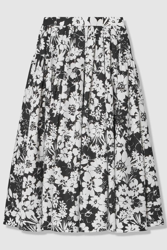 【アルアバイル/allureville】の【LOULOU WILLOUGHBY】モノトーンフラワープリントギャザースカート インテリア・キッズ・メンズ・レディースファッション・服の通販 founy(ファニー) https://founy.com/ ファッション Fashion レディースファッション Fashion for Women スカート Skirts ロングスカート Long Skirts / Maxi & Midi Skirts ギャザー Gathered, Ruffled フェミニン Feminine, Girly フラワー Flower, Floral プリント Print, Printed Pattern モノトーン Monotone, Black and White ロング Long, Long-Length 新作・新入荷 New Arrivals / New In |ID: prp329100004941587 ipo3291000000037087699