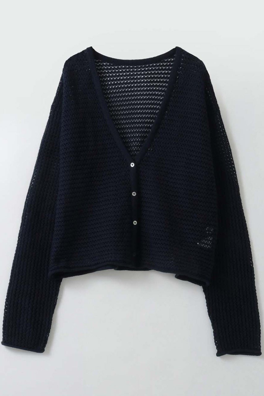 【ハー/HER.】のメッシュニットカーディガン インテリア・キッズ・メンズ・レディースファッション・服の通販 founy(ファニー) 　ファッション　Fashion　レディースファッション　Fashion for Women　トップス・カットソー　Cut & Sew Tops　ニット　Knit Tops & Sweaters　カーディガン・羽織り　Layered Style Cardigans　インナー　Innerwear　カーディガン　Cardigan, Knitwear　メッシュ　Mesh, Net Fabric　夏　Summer　新作・新入荷　New Arrivals / New In　春　Spring　S/S・春夏　SS, Spring/Summer, Warm Season　ネイビー|ID: prp329100004941588 ipo3291000000037087711