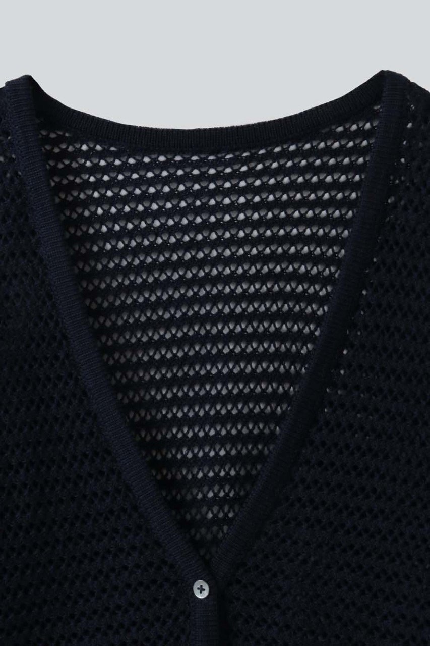 【ハー/HER.】のメッシュニットカーディガン 人気、トレンドファッション・服の通販 founy(ファニー) 　ファッション　Fashion　レディースファッション　Fashion for Women　トップス・カットソー　Cut & Sew Tops　ニット　Knit Tops & Sweaters　カーディガン・羽織り　Layered Style Cardigans　インナー　Innerwear　カーディガン　Cardigan, Knitwear　メッシュ　Mesh, Net Fabric　夏　Summer　新作・新入荷　New Arrivals / New In　春　Spring　S/S・春夏　SS, Spring/Summer, Warm Season　other-3|ID: prp329100004941588 ipo3291000000037087713