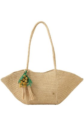 【メゾン エヌ アッシュ パリ/MAISON N H PARIS】 CROISSANT チャーム付きカゴバッグ人気、トレンドファッション・服の通販 founy(ファニー) ファッション Fashion レディースファッション Fashion for Women バッグ Bags エレガント 上品 Elegant チャーム Charm, Pendant デニム Denim, Jeans Material ラフィア Raffia, Natural Straw 新作・新入荷 New Arrivals / New In |ID:prp329100004941592