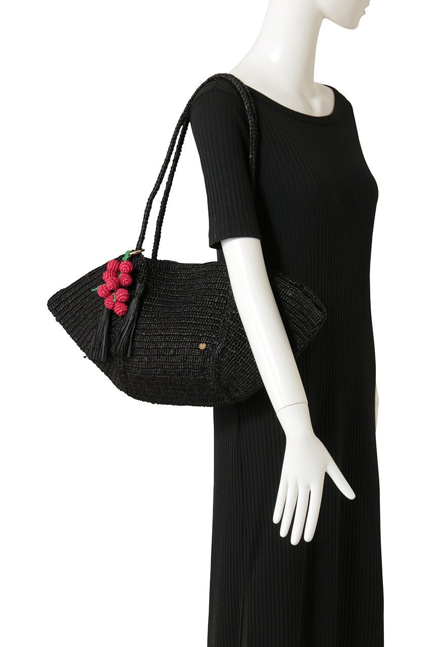 【メゾン エヌ アッシュ パリ/MAISON N H PARIS】のCROISSANT チャーム付きカゴバッグ 人気、トレンドファッション・服の通販 founy(ファニー) 　ファッション　Fashion　レディースファッション　Fashion for Women　バッグ　Bags　エレガント 上品　Elegant　チャーム　Charm, Pendant　デニム　Denim, Jeans Material　ラフィア　Raffia, Natural Straw　新作・新入荷　New Arrivals / New In　other-3|ID: prp329100004941592 ipo3291000000037087745