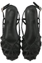 【エンシェント グリーク サンダルズ/ANCIENT GREEK SANDALS】のKARDIA ラフィアフラットサンダル ブラック|ID: prp329100004941612 ipo3291000000037087907