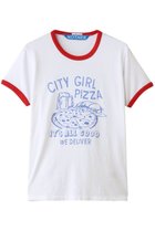 【マザー/MOTHER】の【LIL】THE GOODIE RINGER PIZZAプリント Tシャツ (CPZ) ホワイト|ID: prp329100004941616 ipo3291000000037087940