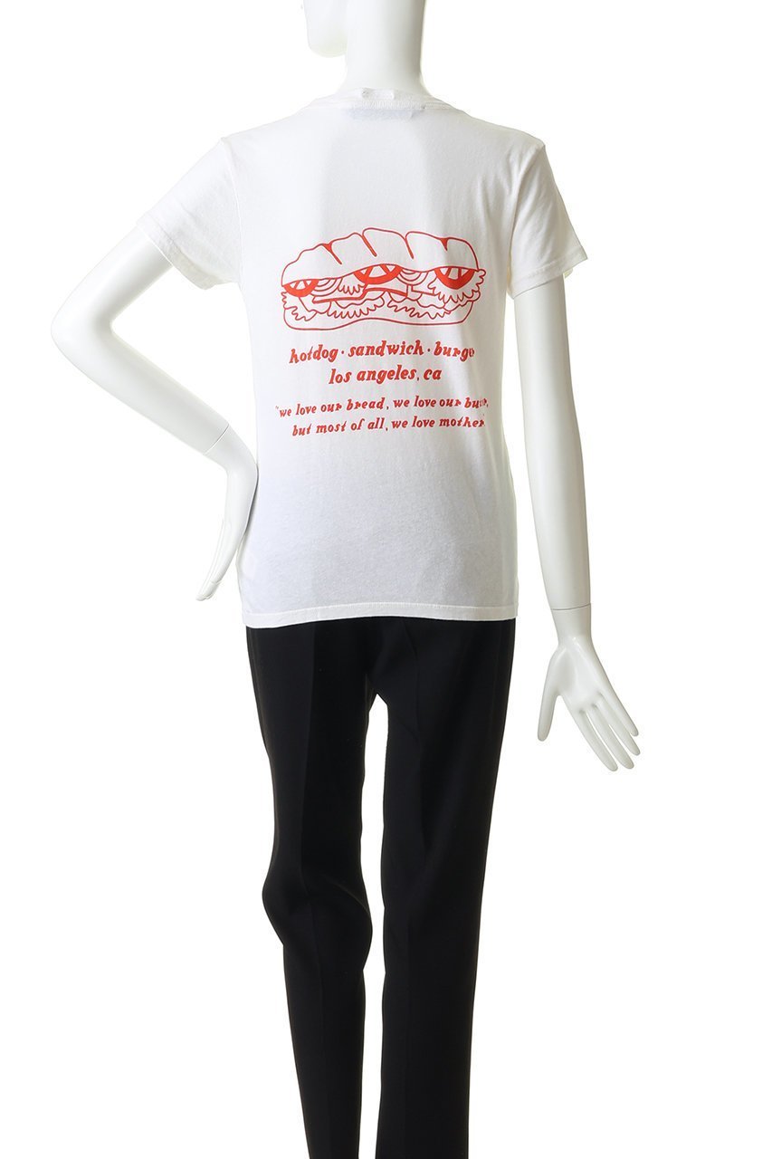 【マザー/MOTHER】のTHE BOXY GOODIE GOODIE Sandwich Shop Tシャツ (DWC) 人気、トレンドファッション・服の通販 founy(ファニー) 　ファッション　Fashion　レディースファッション　Fashion for Women　トップス・カットソー　Cut & Sew Tops　シャツ・ブラウス・オフィスカジュアル　Elegant Blouses & Button-Ups　ロングTシャツ・Tシャツ　Longline T-Shirts & Tees　カットソー・ベーシックTシャツ　Cut-and-Sewn Tops / Stretch Tees & Basics　イエロー　Yellow　グラフィック　Graphic, Graphic Design　ショート　Short, Short Length　スリーブ　Sleeve, Long Sleeve / Short Sleeve　フロント　Front, Front Design　新作・新入荷　New Arrivals / New In　other-4|ID: prp329100004941617 ipo3291000000037087952