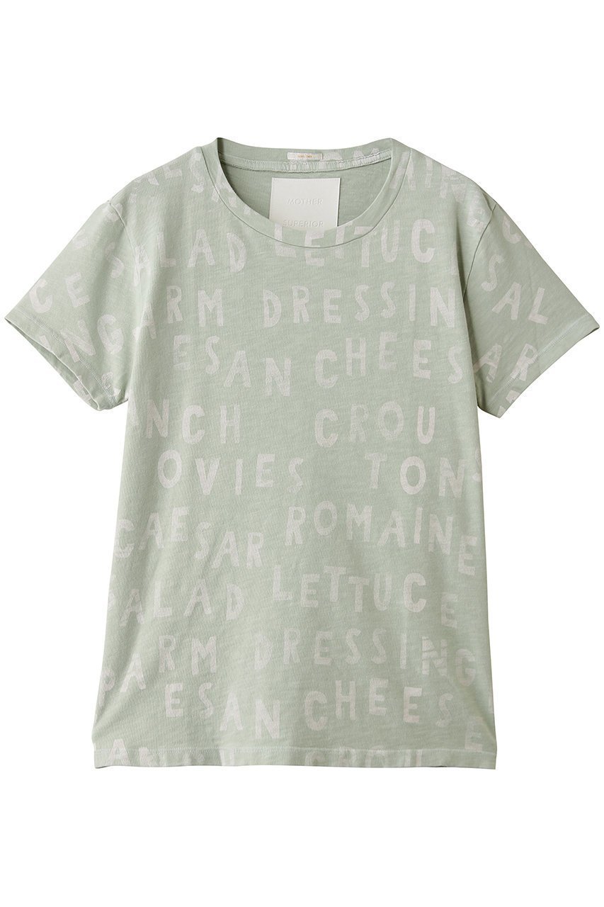 【マザー/MOTHER】のTHE SINFUL サラダ ロゴプリントTシャツ (ESL) 人気、トレンドファッション・服の通販 founy(ファニー) 　ファッション　Fashion　レディースファッション　Fashion for Women　トップス・カットソー　Cut & Sew Tops　シャツ・ブラウス・オフィスカジュアル　Elegant Blouses & Button-Ups　ロングTシャツ・Tシャツ　Longline T-Shirts & Tees　カットソー・ベーシックTシャツ　Cut-and-Sewn Tops / Stretch Tees & Basics　ショート　Short, Short Length　スリーブ　Sleeve, Long Sleeve / Short Sleeve　プリント　Print, Printed Pattern　モチーフ　Motif, Design Theme　リラックス　Relax, Relaxed Fit　新作・新入荷　New Arrivals / New In　 other-1|ID: prp329100004941619 ipo3291000000037087962