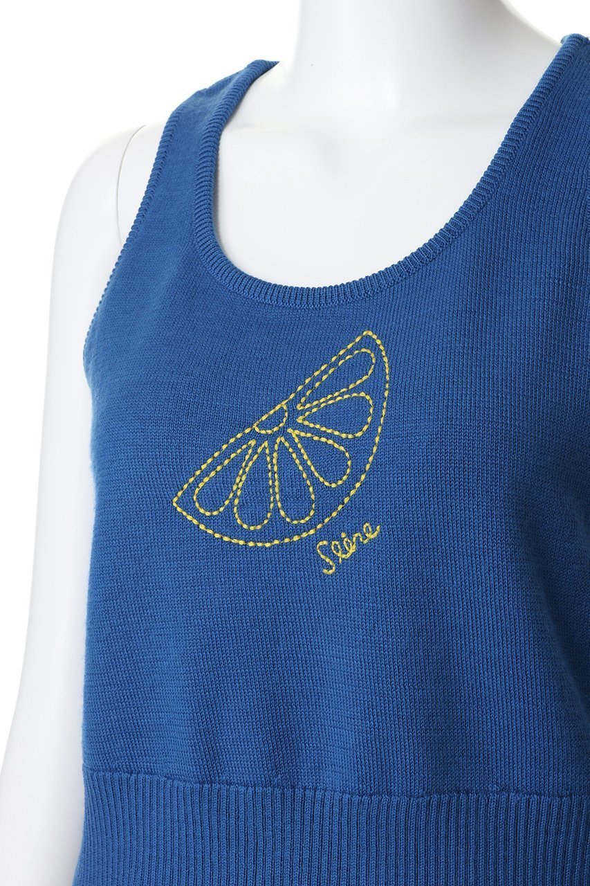 【マザー/MOTHER】のTHE RELAXED TANK フルーツ刺しゅうタンクトップ (OPB) 人気、トレンドファッション・服の通販 founy(ファニー) 　ファッション　Fashion　レディースファッション　Fashion for Women　トップス・カットソー　Cut & Sew Tops　キャミソール&ノースリーブ　Camisoles & Sleeveless Tops　シャツ・ブラウス・オフィスカジュアル　Elegant Blouses & Button-Ups　ロングTシャツ・Tシャツ　Longline T-Shirts & Tees　カットソー・ベーシックTシャツ　Cut-and-Sewn Tops / Stretch Tees & Basics　カッティング　Cutting Detail　キャミソール　Camisole, Spaghetti Strap Top　コンパクト　Compact, Small Size　ストライプ　Stripe, Striped Pattern　タンク　Tank Top, Sleeveless Top　デニム　Denim, Jeans Material　ボトム　Bottoms, Lower Wear　夏　Summer　新作・新入荷　New Arrivals / New In　other-5|ID: prp329100004941621 ipo3291000000037087985