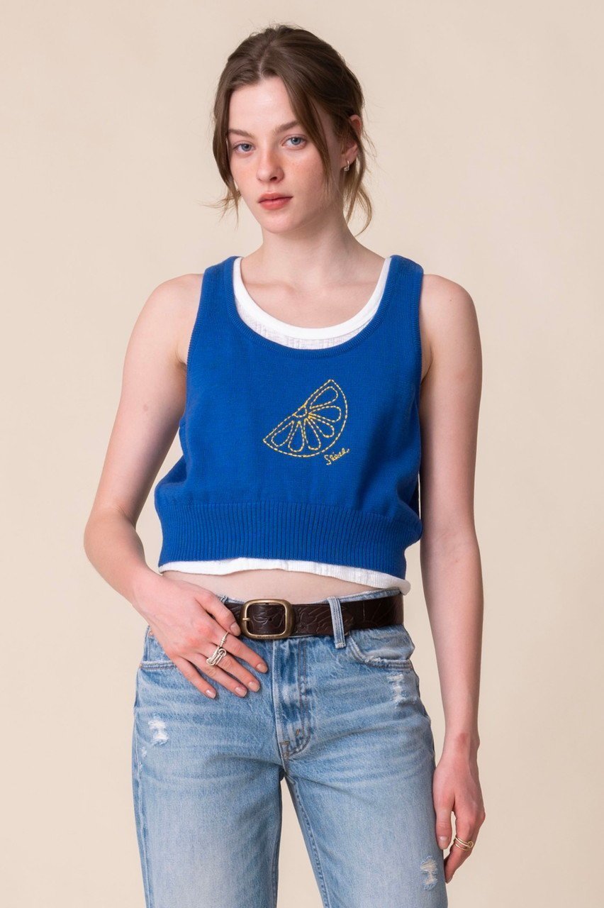 【マザー/MOTHER】のTHE RELAXED TANK フルーツ刺しゅうタンクトップ (OPB) 人気、トレンドファッション・服の通販 founy(ファニー) 　ファッション　Fashion　レディースファッション　Fashion for Women　トップス・カットソー　Cut & Sew Tops　キャミソール&ノースリーブ　Camisoles & Sleeveless Tops　シャツ・ブラウス・オフィスカジュアル　Elegant Blouses & Button-Ups　ロングTシャツ・Tシャツ　Longline T-Shirts & Tees　カットソー・ベーシックTシャツ　Cut-and-Sewn Tops / Stretch Tees & Basics　カッティング　Cutting Detail　キャミソール　Camisole, Spaghetti Strap Top　コンパクト　Compact, Small Size　ストライプ　Stripe, Striped Pattern　タンク　Tank Top, Sleeveless Top　デニム　Denim, Jeans Material　ボトム　Bottoms, Lower Wear　夏　Summer　新作・新入荷　New Arrivals / New In　other-7|ID: prp329100004941621 ipo3291000000037087987