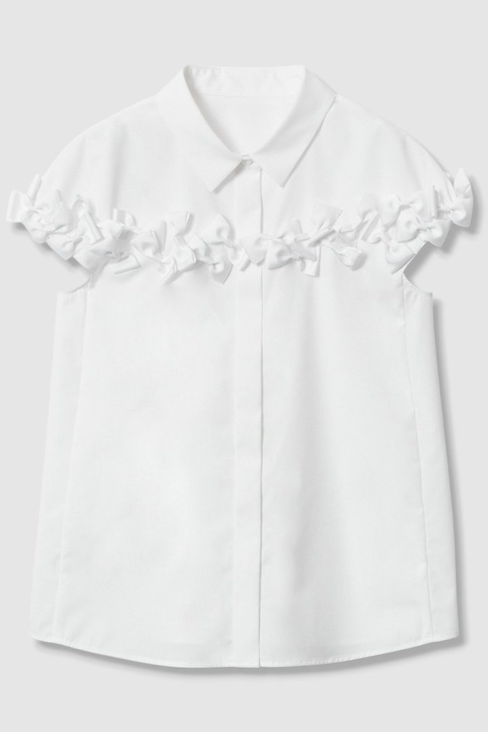 【アルアバイル/allureville】の【LOULOU WILLOUGHBY】メニーリボンシャツA インテリア・キッズ・メンズ・レディースファッション・服の通販 founy(ファニー) https://founy.com/ ファッション Fashion レディースファッション Fashion for Women トップス・カットソー Cut & Sew Tops シャツ・ブラウス・オフィスカジュアル Elegant Blouses & Button-Ups コンパクト Compact, Small Size ショート Short, Short Length スリーブ Sleeve, Long Sleeve / Short Sleeve バランス Balance, Style Balance フィット Fit, Slim Fit フェミニン Feminine, Girly マニッシュ Mannish, Boyish リボン Ribbon, Bow 新作・新入荷 New Arrivals / New In |ID: prp329100004941633 ipo3291000000037088063