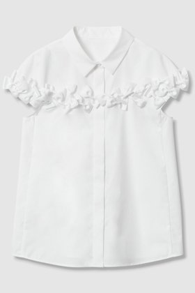 【アルアバイル/allureville】の【LOULOU WILLOUGHBY】メニーリボンシャツA 人気、トレンドファッション・服の通販 founy(ファニー) ファッション Fashion レディースファッション Fashion for Women トップス・カットソー Cut & Sew Tops シャツ・ブラウス・オフィスカジュアル Elegant Blouses & Button-Ups コンパクト Compact, Small Size ショート Short, Short Length スリーブ Sleeve, Long Sleeve / Short Sleeve バランス Balance, Style Balance フィット Fit, Slim Fit フェミニン Feminine, Girly マニッシュ Mannish, Boyish リボン Ribbon, Bow 新作・新入荷 New Arrivals / New In |ID:prp329100004941633