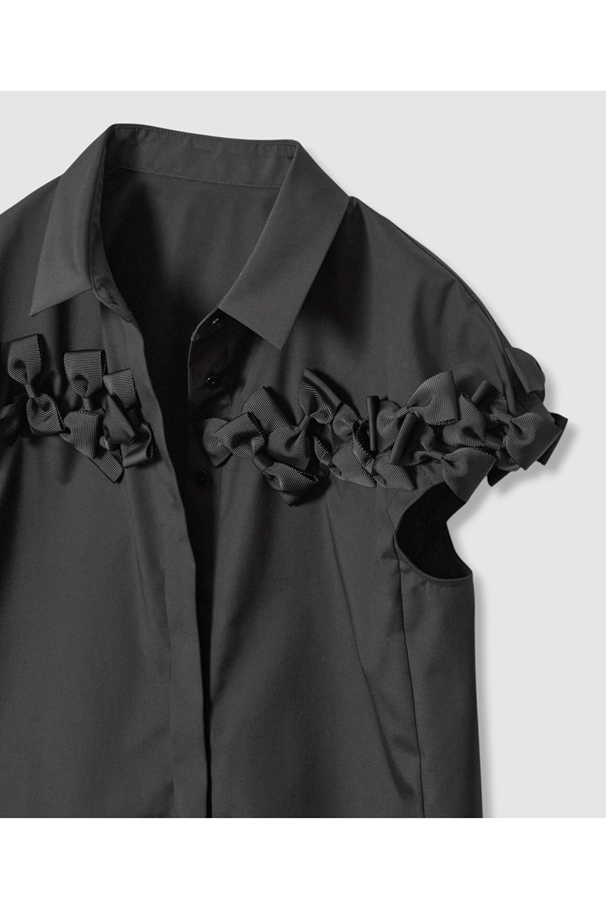 【アルアバイル/allureville】の【LOULOU WILLOUGHBY】メニーリボンシャツA 人気、トレンドファッション・服の通販 founy(ファニー) 　ファッション　Fashion　レディースファッション　Fashion for Women　トップス・カットソー　Cut & Sew Tops　シャツ・ブラウス・オフィスカジュアル　Elegant Blouses & Button-Ups　コンパクト　Compact, Small Size　ショート　Short, Short Length　スリーブ　Sleeve, Long Sleeve / Short Sleeve　バランス　Balance, Style Balance　フィット　Fit, Slim Fit　フェミニン　Feminine, Girly　マニッシュ　Mannish, Boyish　リボン　Ribbon, Bow　新作・新入荷　New Arrivals / New In　other-3|ID: prp329100004941633 ipo3291000000037088067