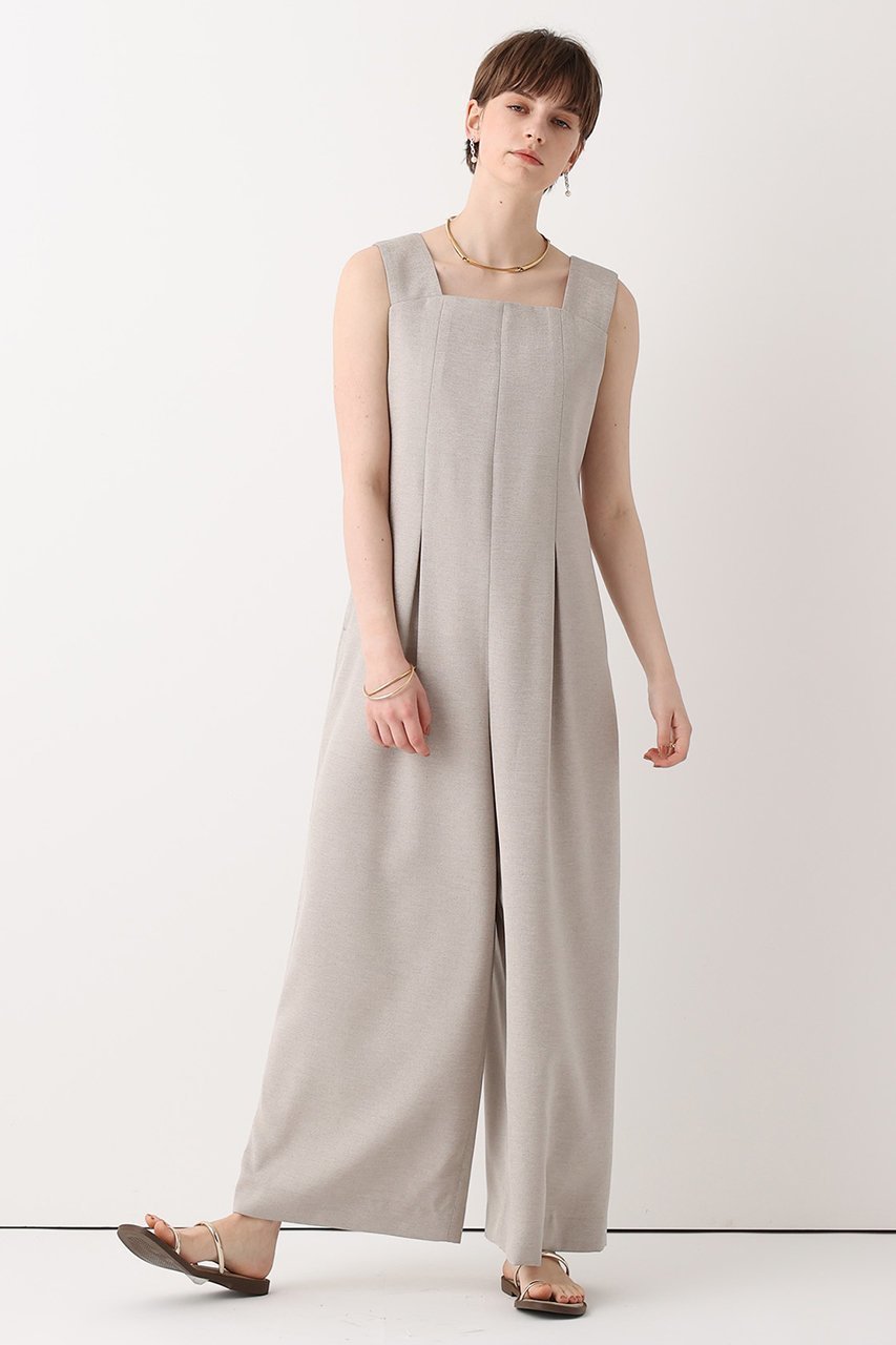 【アルアバイル/allureville】のリネンライクスクエアオールインワン 人気、トレンドファッション・服の通販 founy(ファニー) 　ファッション　Fashion　レディースファッション　Fashion for Women　パンツ　Pants & Trousers　おすすめ　Recommended / Our Picks　サロペット　Overalls, Salopette　ストレート　Straight, Straight Cut　センター　Center, Center Line　ボトム　Bottoms, Lower Wear　ワイド　Wide, Wide Fit　夏　Summer　新作・新入荷　New Arrivals / New In　other-7|ID: prp329100004941634 ipo3291000000037088080