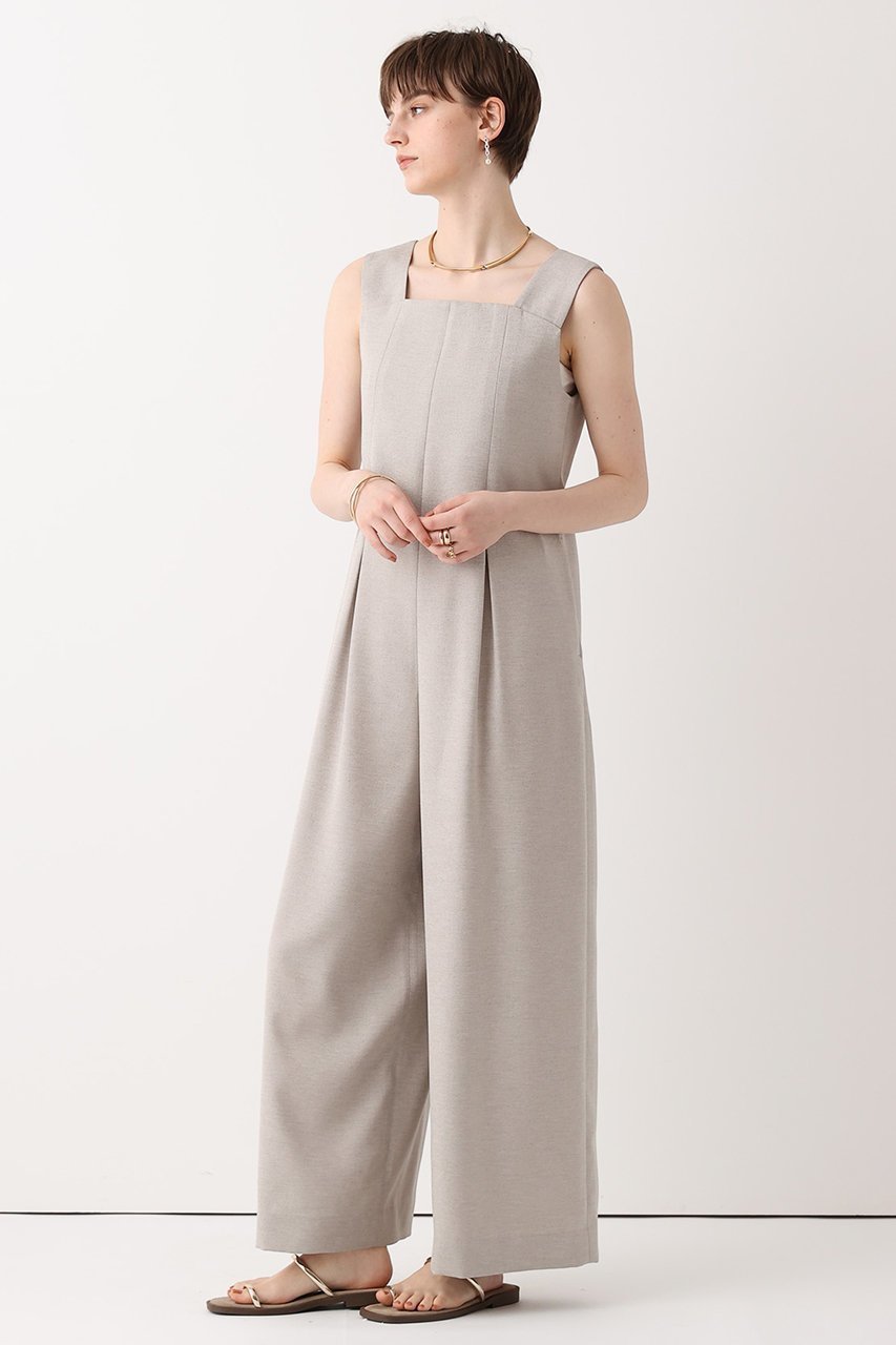 【アルアバイル/allureville】のリネンライクスクエアオールインワン 人気、トレンドファッション・服の通販 founy(ファニー) 　ファッション　Fashion　レディースファッション　Fashion for Women　パンツ　Pants & Trousers　おすすめ　Recommended / Our Picks　サロペット　Overalls, Salopette　ストレート　Straight, Straight Cut　センター　Center, Center Line　ボトム　Bottoms, Lower Wear　ワイド　Wide, Wide Fit　夏　Summer　新作・新入荷　New Arrivals / New In　other-8|ID: prp329100004941634 ipo3291000000037088081