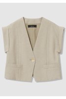 【アルアバイル/allureville】のフレンチスリーブショートジレ 人気、トレンドファッション・服の通販 founy(ファニー) ファッション Fashion レディースファッション Fashion for Women アウター Coat / Outerwear Collection レディースジャケット・軽アウター Jackets カフス Cuff Design ショート Short, Short Length ジャケット Jacket, Outerwear スリーブ Sleeve, Long Sleeve / Short Sleeve ノースリーブ Sleeveless, No-Sleeve バランス Balance, Style Balance フレンチ French, French Style ベスト Vest, Waistcoat 夏 Summer 新作・新入荷 New Arrivals / New In |ID:prp329100004941635