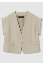 【アルアバイル/allureville】のフレンチスリーブショートジレ 人気、トレンドファッション・服の通販 founy(ファニー) ファッション Fashion レディースファッション Fashion for Women アウター Coat / Outerwear Collection レディースジャケット・軽アウター Jackets カフス Cuff Design ショート Short, Short Length ジャケット Jacket, Outerwear スリーブ Sleeve, Long Sleeve / Short Sleeve ノースリーブ Sleeveless, No-Sleeve バランス Balance, Style Balance フレンチ French, French Style ベスト Vest, Waistcoat 夏 Summer 新作・新入荷 New Arrivals / New In thumbnail ベージュ|ID: prp329100004941635 ipo3291000000037088083