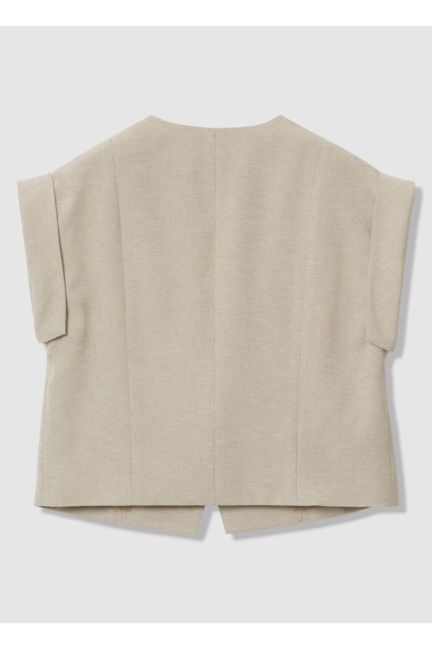 【アルアバイル/allureville】のフレンチスリーブショートジレ 人気、トレンドファッション・服の通販 founy(ファニー) 　ファッション　Fashion　レディースファッション　Fashion for Women　アウター　Coat / Outerwear Collection　レディースジャケット・軽アウター　Jackets　カフス　Cuff Design　ショート　Short, Short Length　ジャケット　Jacket, Outerwear　スリーブ　Sleeve, Long Sleeve / Short Sleeve　ノースリーブ　Sleeveless, No-Sleeve　バランス　Balance, Style Balance　フレンチ　French, French Style　ベスト　Vest, Waistcoat　夏　Summer　新作・新入荷　New Arrivals / New In　other-2|ID: prp329100004941635 ipo3291000000037088084