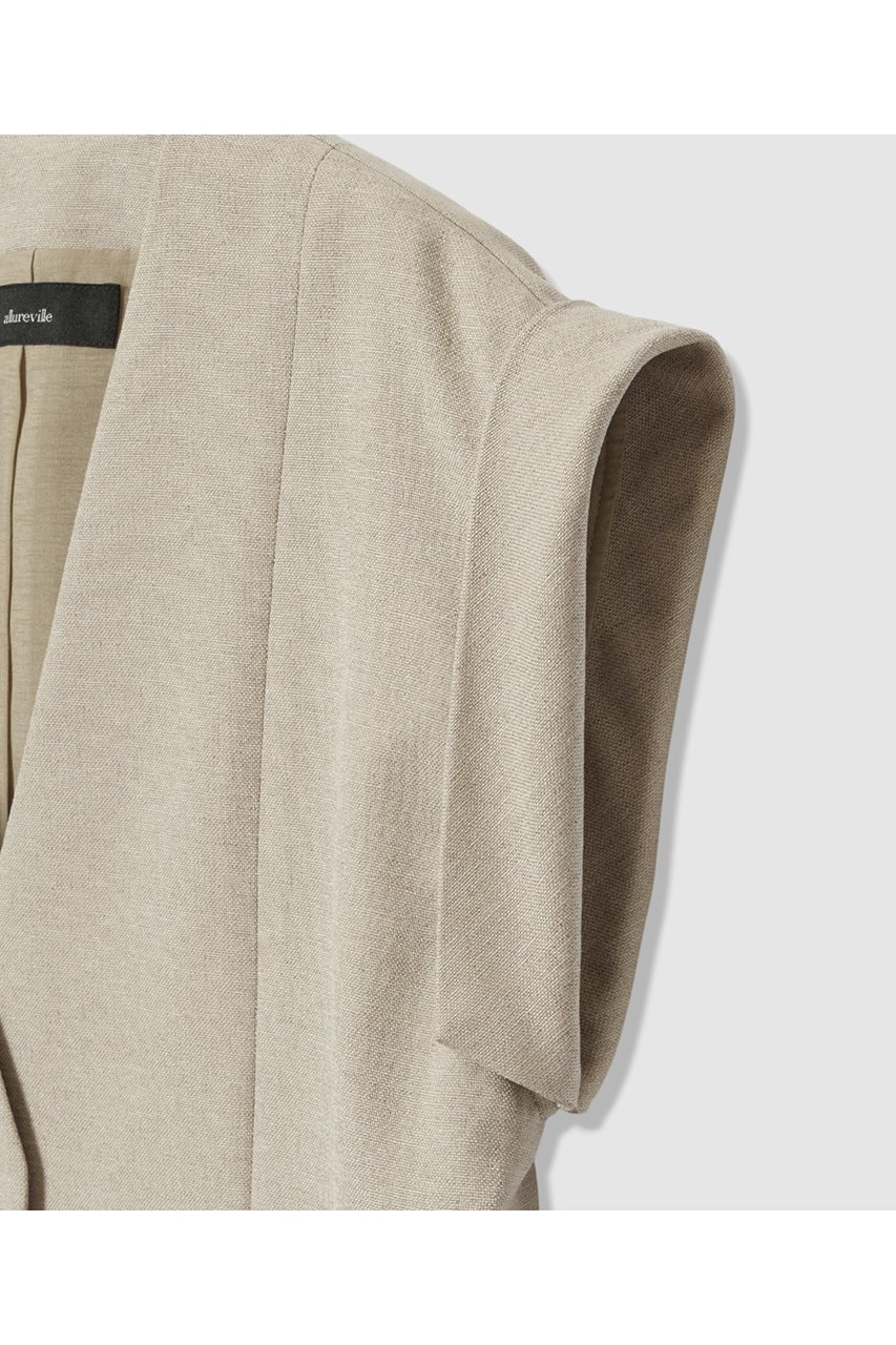 【アルアバイル/allureville】のフレンチスリーブショートジレ 人気、トレンドファッション・服の通販 founy(ファニー) 　ファッション　Fashion　レディースファッション　Fashion for Women　アウター　Coat / Outerwear Collection　レディースジャケット・軽アウター　Jackets　カフス　Cuff Design　ショート　Short, Short Length　ジャケット　Jacket, Outerwear　スリーブ　Sleeve, Long Sleeve / Short Sleeve　ノースリーブ　Sleeveless, No-Sleeve　バランス　Balance, Style Balance　フレンチ　French, French Style　ベスト　Vest, Waistcoat　夏　Summer　新作・新入荷　New Arrivals / New In　other-4|ID: prp329100004941635 ipo3291000000037088086