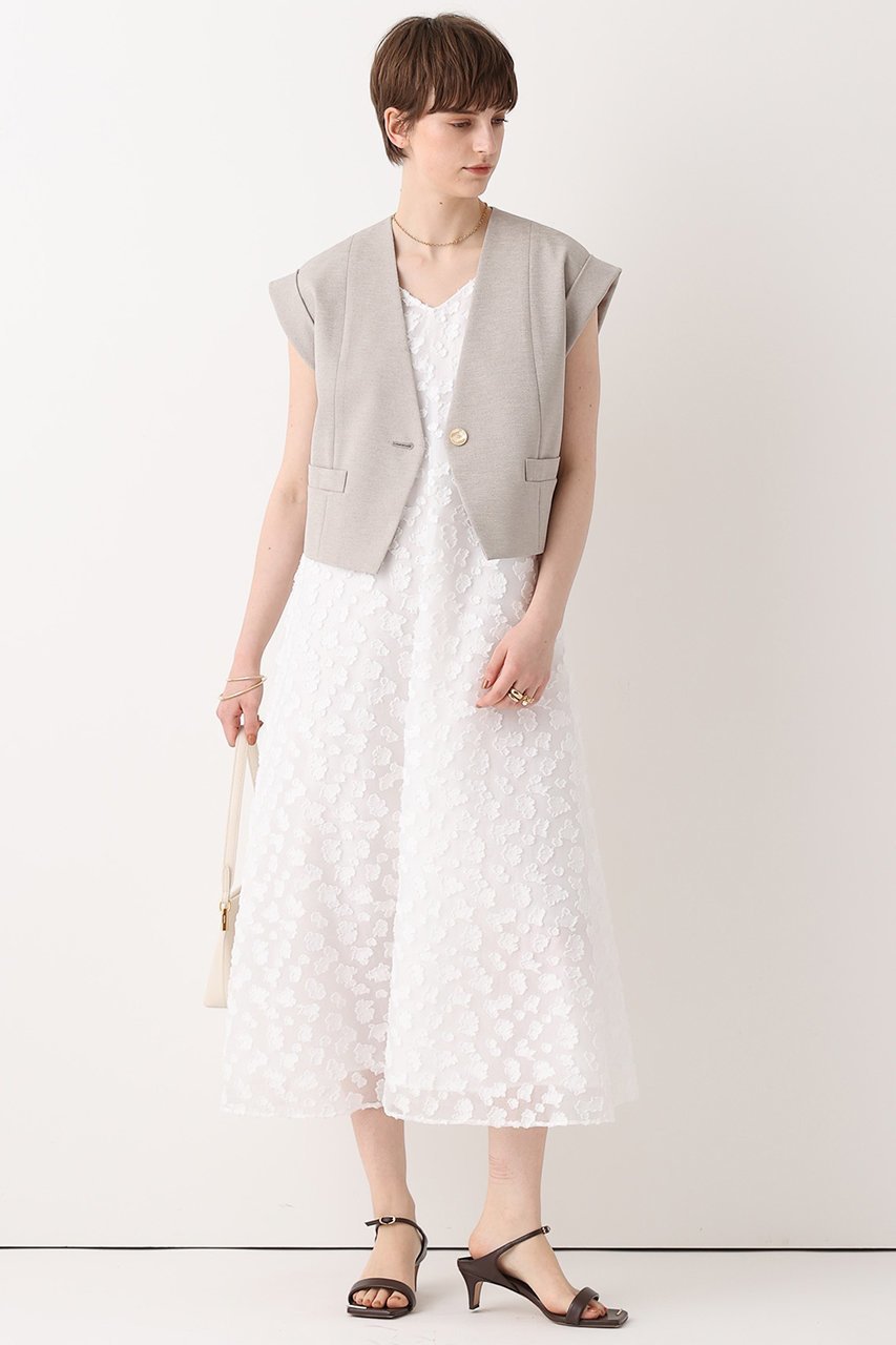 【アルアバイル/allureville】のフレンチスリーブショートジレ 人気、トレンドファッション・服の通販 founy(ファニー) 　ファッション　Fashion　レディースファッション　Fashion for Women　アウター　Coat / Outerwear Collection　レディースジャケット・軽アウター　Jackets　カフス　Cuff Design　ショート　Short, Short Length　ジャケット　Jacket, Outerwear　スリーブ　Sleeve, Long Sleeve / Short Sleeve　ノースリーブ　Sleeveless, No-Sleeve　バランス　Balance, Style Balance　フレンチ　French, French Style　ベスト　Vest, Waistcoat　夏　Summer　新作・新入荷　New Arrivals / New In　other-8|ID: prp329100004941635 ipo3291000000037088090