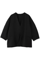 【アルアバイル/allureville】のダブルクロスカラーレスジャケット 人気、トレンドファッション・服の通販 founy(ファニー) ファッション Fashion レディースファッション Fashion for Women アウター Coat / Outerwear Collection レディースジャケット・軽アウター Jackets なめらか Smooth, Silky Texture カーディガン Cardigan, Knitwear ジャケット Jacket, Outerwear スリーブ Sleeve, Long Sleeve / Short Sleeve ドレープ Drape, Draping Fabric 新作・新入荷 New Arrivals / New In thumbnail ブラック|ID: prp329100004941636 ipo3291000000037088093