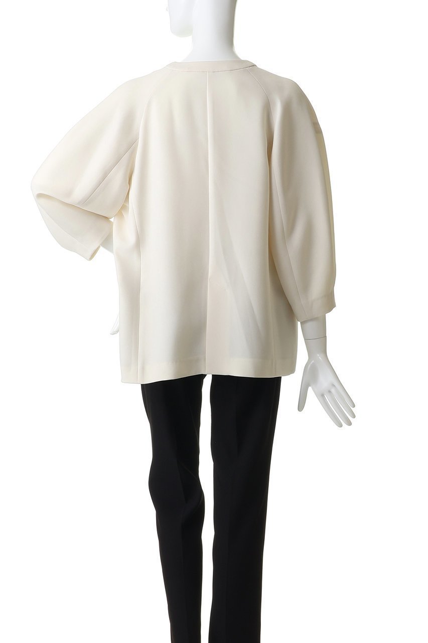 【アルアバイル/allureville】のダブルクロスカラーレスジャケット 人気、トレンドファッション・服の通販 founy(ファニー) 　ファッション　Fashion　レディースファッション　Fashion for Women　アウター　Coat / Outerwear Collection　レディースジャケット・軽アウター　Jackets　なめらか　Smooth, Silky Texture　カーディガン　Cardigan, Knitwear　ジャケット　Jacket, Outerwear　スリーブ　Sleeve, Long Sleeve / Short Sleeve　ドレープ　Drape, Draping Fabric　新作・新入荷　New Arrivals / New In　other-4|ID: prp329100004941636 ipo3291000000037088096